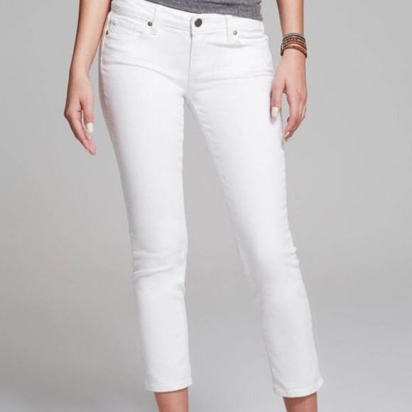 PAIGE Denim - PAIGE Kylie Crop White Jeans